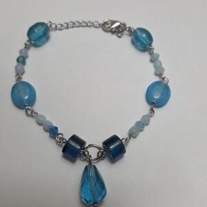 Blue Beaded Bracelet